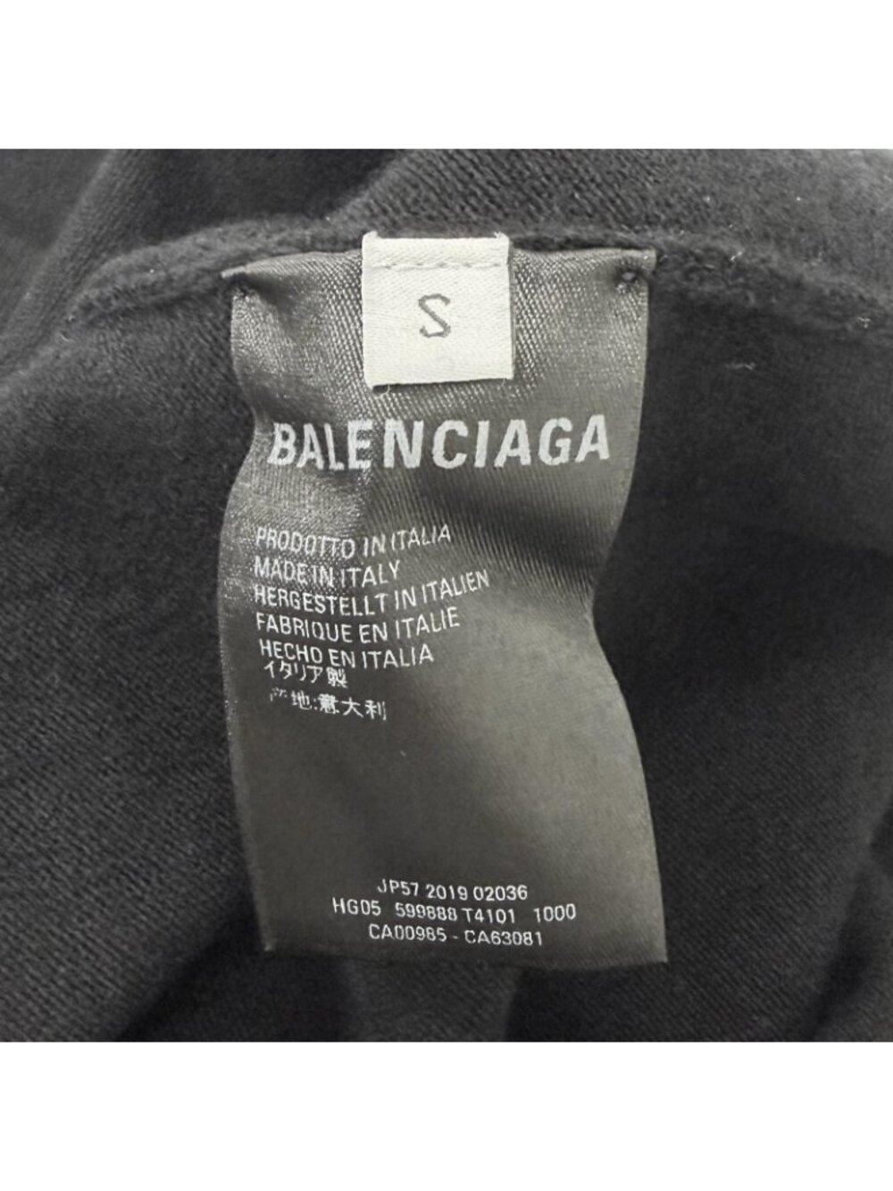 Balenciaga BB Logo Embroidery Crew Neck Oversize Sweater Black - Picture 8 of 10
